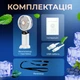 Вентилятор на акумуляторі ручний вентилятор настільний міні-вентилятор бездротовий портативний вентилятор із тримачем для телефона Hofmy АС-69 White - зображення 7