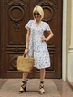 Літня сукня з квітковим принтом Fashion 54/56 білий - зображення 3