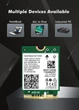 Сетевая карта Intel WIFI 6E AX211NGW CNVIO2 Трехдиапазонный адаптер, MU-MIMO, Bluetooth модуль для ПК / Ноутбука (19528) - зображення 5