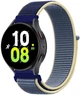 Ремінець тканинний Nylon MRK для смарт-годин Redmi Watch 5 Active / Redmi Watch 5 Lite 22 мм із застібкою на липучці Dark Blue and Yellow (mrk5885) - зображення 1