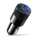 Автомобильная зарядка 15Вт в прикуриватель 12/24В с двумя USB портами (USB-C + USB-A) для зарядки смартфонов - изображение 1