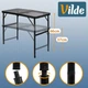 Стіл туристичний Vilde 489391 розкладний 2в1 80 x 40 x 37/66 см Чорний (5900670121553) - зображення 12