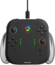 Набір зарядних тримачів Yaxo для Joy-Con Charge Grip Set на NS/NS2 Techno Black (YGCGSJCH01B) - зображення 8