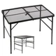 Стіл туристичний Vilde 489393 розкладний 2в1 90 x 60 x 42/66 см Чорний (5900670121577) - зображення 1