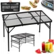 Стіл туристичний Vilde 489394 розкладний 2в1 90 x 60 x 27/56 см Чорний (5900670121584) - зображення 6