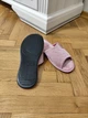 Домашние женские тапочки Belsta с открытые носком велюровые розовый цвет 40 - изображение 2