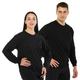 Лонгслів спортивний LIDONG LD-806 (бавовна, махра, 2XL, Чорний) - зображення 2