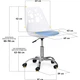 Крісло Hommex Dingo White / Blue (арт H-232 W / BL MR) - изображение 3