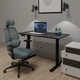 Крісло Mealux Leo Air Plus Grey / Blue (арт.Y-546 KBGL) - изображение 2
