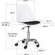 Крісло Hommex Kantri White / Black (арт. H-231 W/B MR) - зображення 2