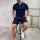 Костюм Okland чоловічий літній трикотажний L синій (A0172) - зображення 1