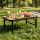 Стіл туристичний Vilde 489398 розкладний 2в1 60 x 40 x 25,5/51,5 см Коричневий (5900670121621) - зображення 10