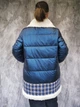 Куртка женская зимняя Tiara еврозима 44 Темно-синяя - изображение 2