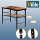 Стіл туристичний Vilde 489400 розкладний 2в1 80 x 40 x 33/60 см Коричневий (5900670121645) - зображення 12