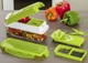 Овочерізка Nicer Dicer Plus, мультирізка 16 в 1 з контейнером і змінними насадками - зображення 1