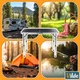 Стіл туристичний Vilde 489401 розкладний 2в1 80 x 40 x 37/66 см Графітовий (5900670121652) - зображення 13
