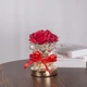 Настольная лампа ночник Lesko Rose Crystal YW-HP-MGMFP Red в виде букета роз подарочный пакет - изображение 3