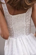 Сукня міні з прошви DR039 2605347582104 S/M Молочний - изображение 4