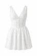Сукня міні з прошви DR039 2605347582104 S/M Молочний - изображение 8