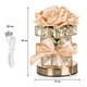 Настольная лампа ночник Lesko Rose Crystal YW-HP-MGMFP Champagne светильник в виде букета - изображение 5