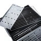 Grill węglowy Vilde 489375 stalowy przenośny z kominem 41 x 25 x 38 cm (5900670121263) - obraz 4