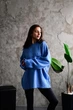 Светр жіночий ONE_SIZE Блакитний (81-010) - изображение 5