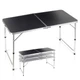 Стіл туристичний Vilde 489405 розкладний 3в1 120 x 60 x 54/62/70 см Графітовий (5900670121690) - зображення 1