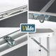 Стіл туристичний Vilde 489405 розкладний 3в1 120 x 60 x 54/62/70 см Графітовий (5900670121690) - зображення 5