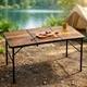 Стіл туристичний Vilde 489406 розкладний 2в1 120 x 60 x 34,5/65 см Коричневий (5900670121706) - зображення 13