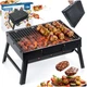 Grill węglowy Vilde 489378 składany przenośny w walizce 40 x 27.5 x 20 cm (5900670121294) - obraz 8