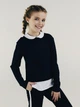Школьный свитшот Smil для девочки 164 Черный 116414 - изображение 3