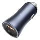 Автомобільний зарядний пристрій Baseus Golden Contactor Pro Dual Quick Charger Car Charger U+C 40W Dark Gray - изображение 2