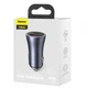 Автомобільний зарядний пристрій Baseus Golden Contactor Pro Dual Quick Charger Car Charger U+C 40W Dark Gray - изображение 4
