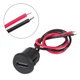 Разъем питания USB Type-C 2-pin 24AWG с кабелем 10 см, комплект 5 шт - изображение 1