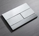 Панель змиву KOER KT-0603-01 240x160x10mm пластикова, кнопка лінійна (колір хром) (KR5319) - изображение 2