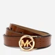 Ремень женский из натуральной кожи Michael Kors 214612206 S (89 см) Коричневый (1160010300) - изображение 1