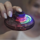 Летающий спиннер FLY с USB зарядкой LED подсветка 8х4 см черный для детей - изображение 3