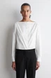Сорочка жіноча COS boat-neck cotton shirt 1290659003 Eur 36 Білий - изображение 1