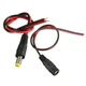 Разъем питания DC папа + мама 2pin 5.5 x 2.1mm (гнездо+штекер) с кабелем 0.2мм2 jack, коннектор - изображение 2