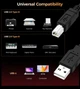 Кабель CHOETECH CableOne Printer Cable USB-A to USB-B 480Mbps 3 м Black (AB0060-3M-BK) - изображение 4