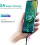 Кабель CHOETECH PowerSync Fast Charging Cable USB-A to USB-C 5A 1.2 м Black (AC0013-BK) - изображение 6