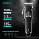 Машинка для стрижки волос VGR V-679 BLACK - изображение 4