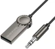 Bluetooth-приемник Borofone BC56 Peaceful для автомобиля, AUX 3.5 мм, кабель 1 м Серый металлик (6941991113031) - изображение 2