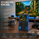 Портативная игровая консоль K10 2.4" 500 встроенных 8-bit игр синяя ретро приставка с цветным LCD экраном - изображение 1