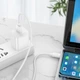 Кабель - шнур Hoco X96 USB-A to Type-C 100W 1m белый - изображение 2
