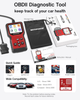 Автосканер MOTOPOWER MP69033 Pro OBD2 с тестером аккумулятора 12 В, TFT 2,8″, Live Data, проверка генератора, красный - изображение 7