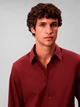 Рубашка хлопковая мужская Calvin Klein 616518934 2XL Бордовая (1160587957) - изображение 4