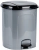Kosz na śmieci z pedałem Vilde plastikowy 21 l Szary (8592381171506) - obraz 2