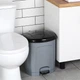 Kosz na śmieci z pedałem Vilde plastikowy 21 l Szary (8592381171506) - obraz 5
