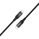 Кабель Brevia Type-C to Type-C 60W 1м, чорний ZIP (56100BCCZ1) - зображення 1